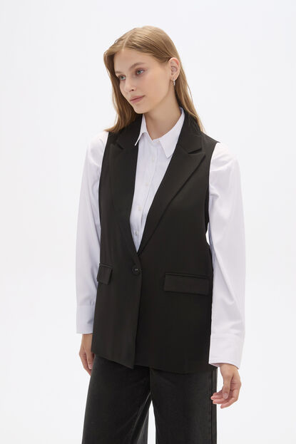 CHALECO ETIQUETT NEGRO image number null