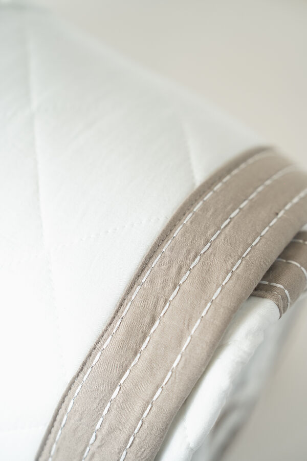Cubrecama 2 Plazas Queen Microfibra WASHED BLANCO image number null