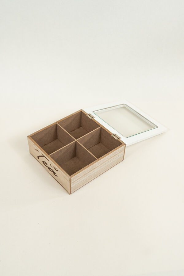 Caja para T&eacute; Tea, 4 separadores COLOR UNICO image number null