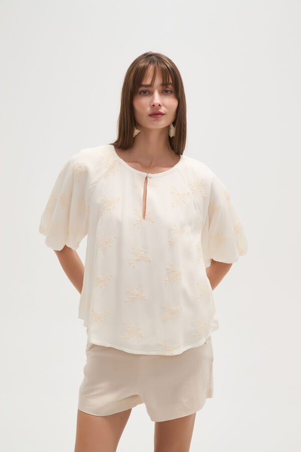 BLUSA JACINTE CRUDO / NATURAL image number null