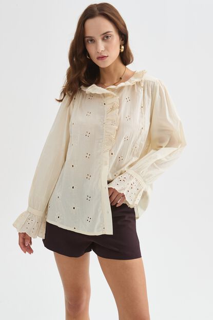 CAMISA JIARDIN 70607 CRUDO / NATURAL image number null