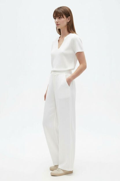 PANTALON ISPANE 70809 MARFIL  / OFF WHITE image number null