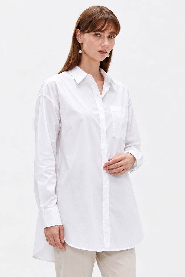 CAMISA TUNNIS 70607 MARFIL  / OFF WHITE image number null