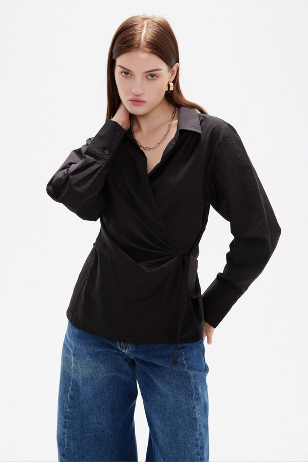 CAMISA ARUNA NEGRO image number null