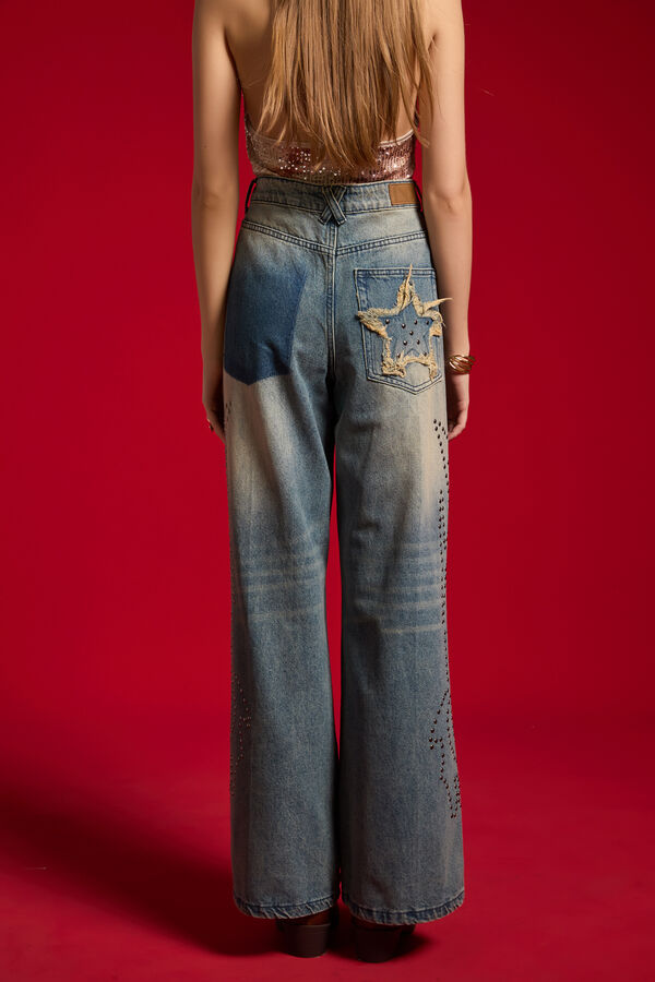 PANTALON AERY 70809 AZUL GRISACEO image number null