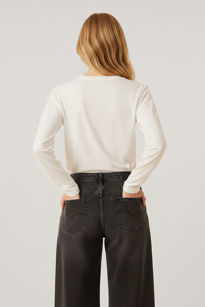 REMERA DUPLA MARFIL  / OFF WHITE image number null