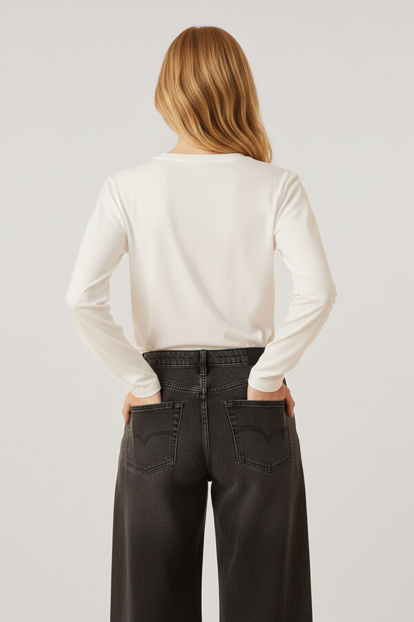 REMERA DUPLA MARFIL  / OFF WHITE image number null