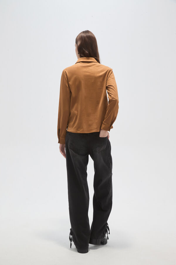 BLUSA AMENI CAMEL image number null