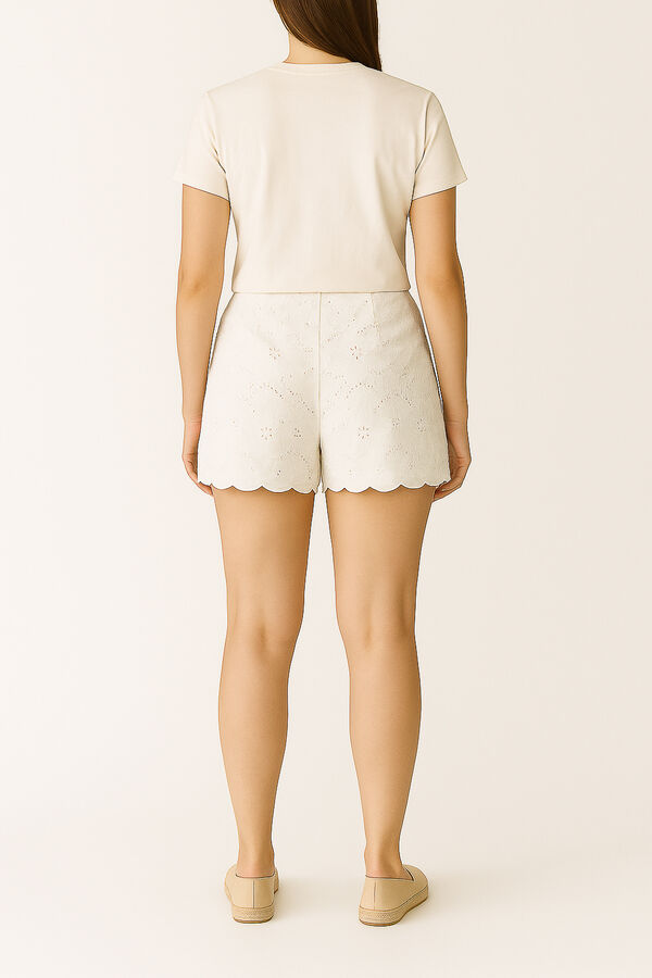 SHORT ISCALA MARFIL  / OFF WHITE image number null