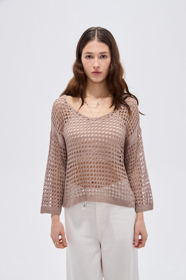 SWEATER ESDREN 70809 TAUPE CLARO image number null