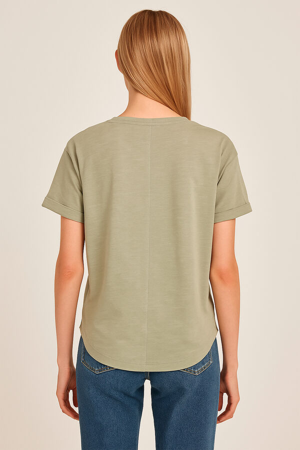 REMERA TAZU VERDE GRISACEO image number null