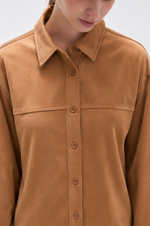 CHAQUETA TANASIA BEIGE OSCURO image number null
