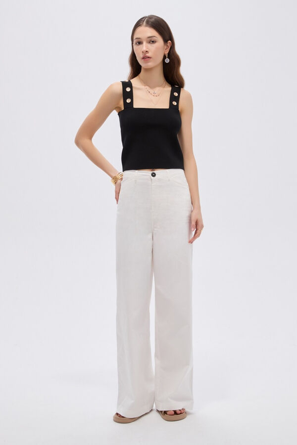 PANTALON AYSEN 70607 MARFIL  / OFF WHITE image number null