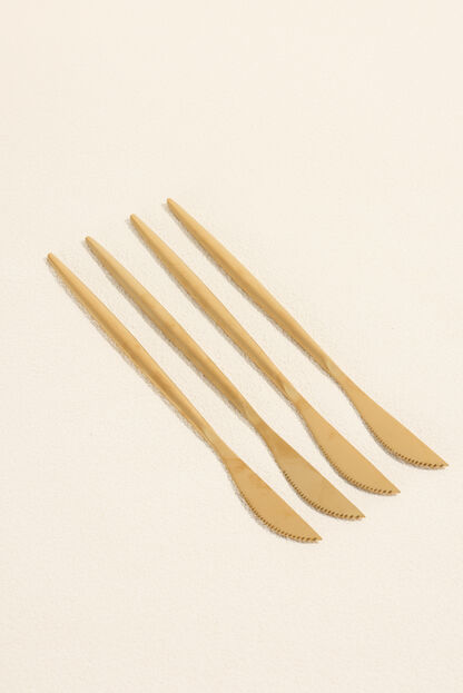 Cuchillo Fiordo, Set 4 un. Dorado COLOR UNICO image number null