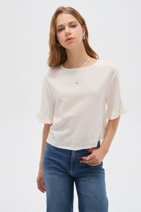 BLUSA CENOBIA 70809 MARFIL  / OFF WHITE image number null