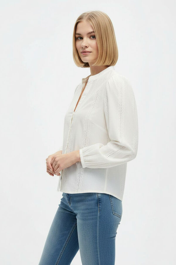 CAMISA BENIA MARFIL  / OFF WHITE image number null