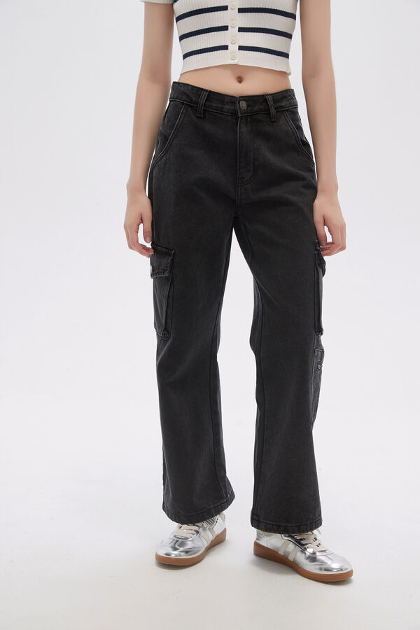 PANTALON SASH GRIS OSCURO image number null