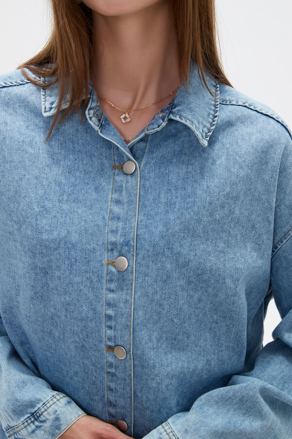 CAMPERA HIRA 70607 AZUL GRISACEO image number null