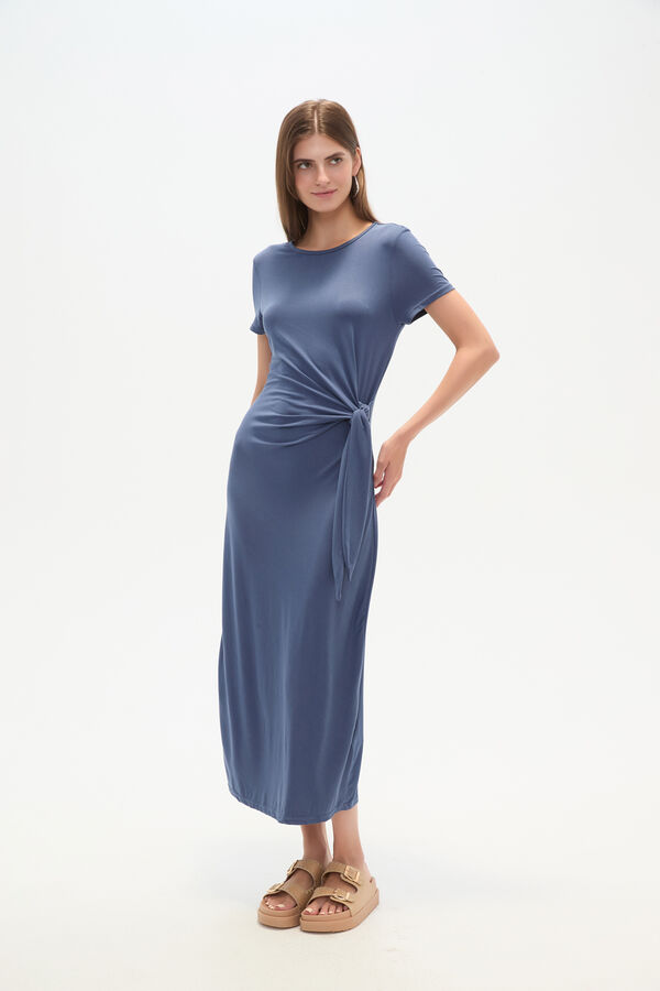 VESTIDO PASCUL AZUL PIEDRA image number null