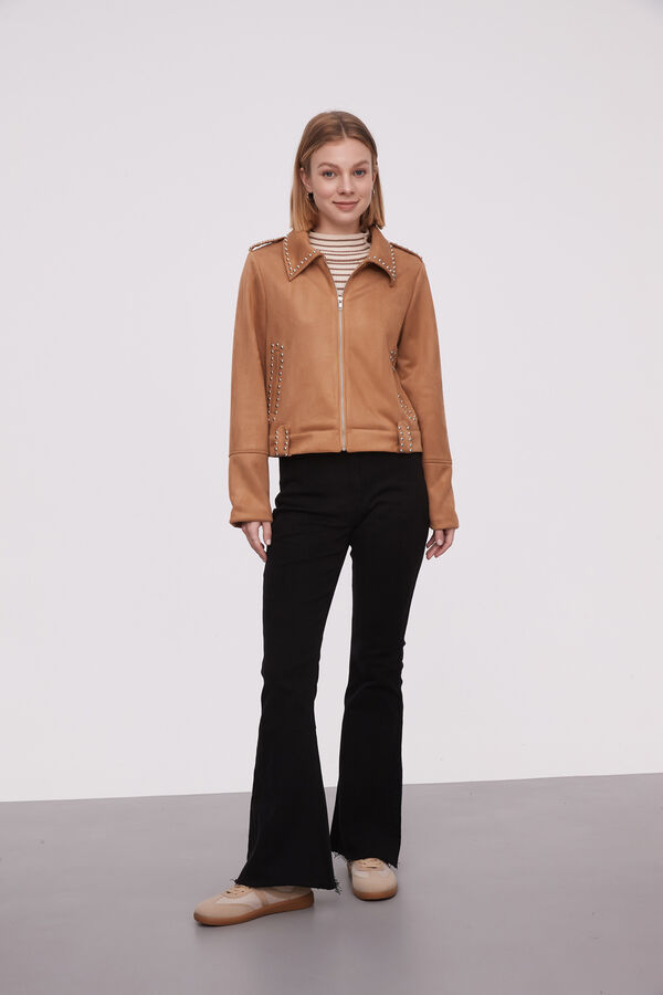 CHAQUETA SIYUA BEIGE OSCURO image number null