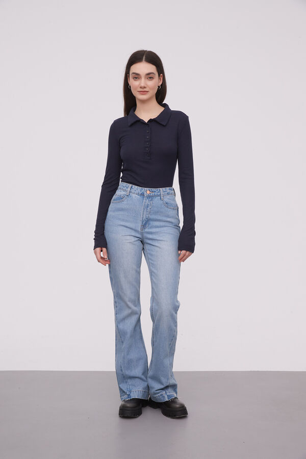 PANTALON BIRUE CELESTE GRISACEO image number null