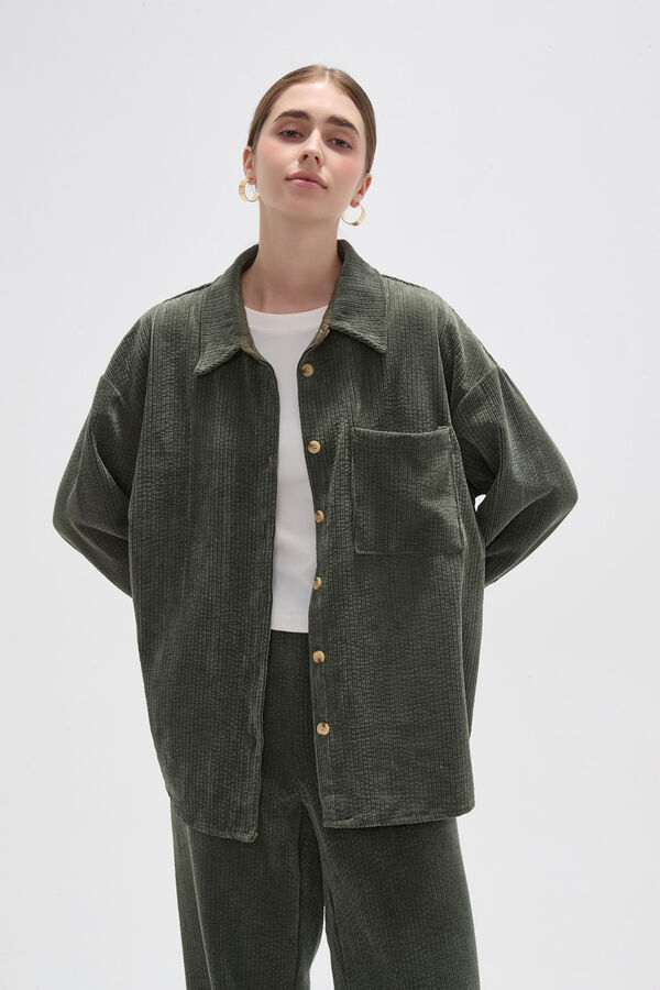 CAMISA LIGU VERDE OLIVA image number null