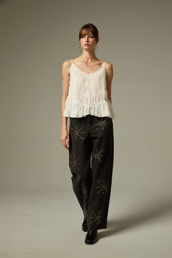 MUSCULOSA JATA MARFIL  / OFF WHITE image number null