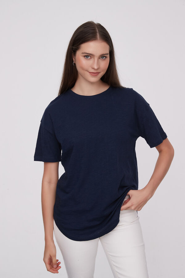 REMERA CHRISTALLINE AZUL MARINO image number null