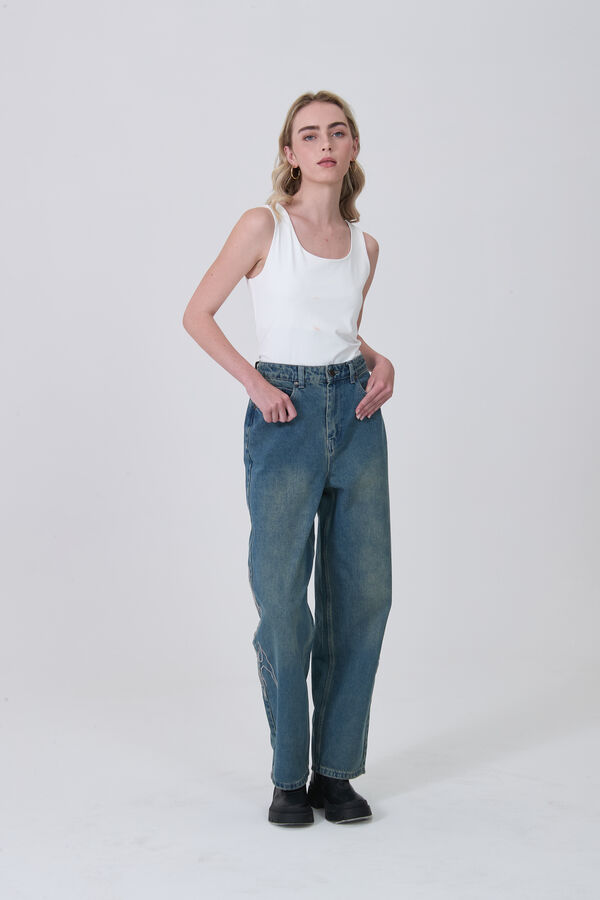 PANTALON QUARISE AZUL GRISACEO image number null