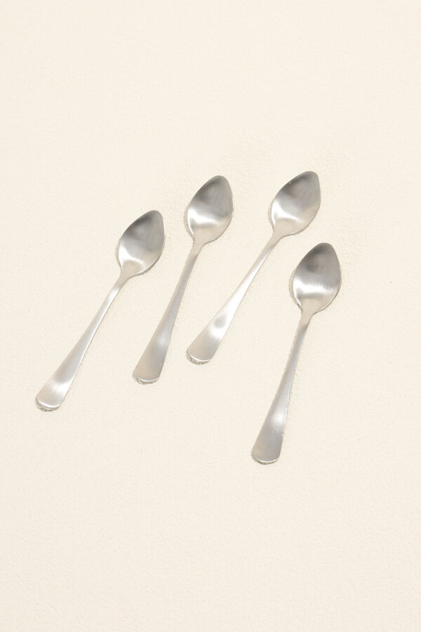 Cuchara para caf&eacute; Olivo Set 4 un. Plateado COLOR UNICO image number null