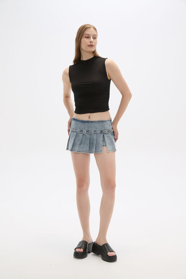 FALDA DILOA CELESTE GRISACEO image number null