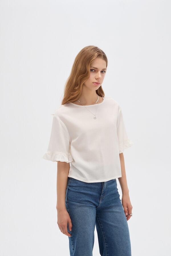 BLUSA CENOBIA 70809 MARFIL  / OFF WHITE image number null
