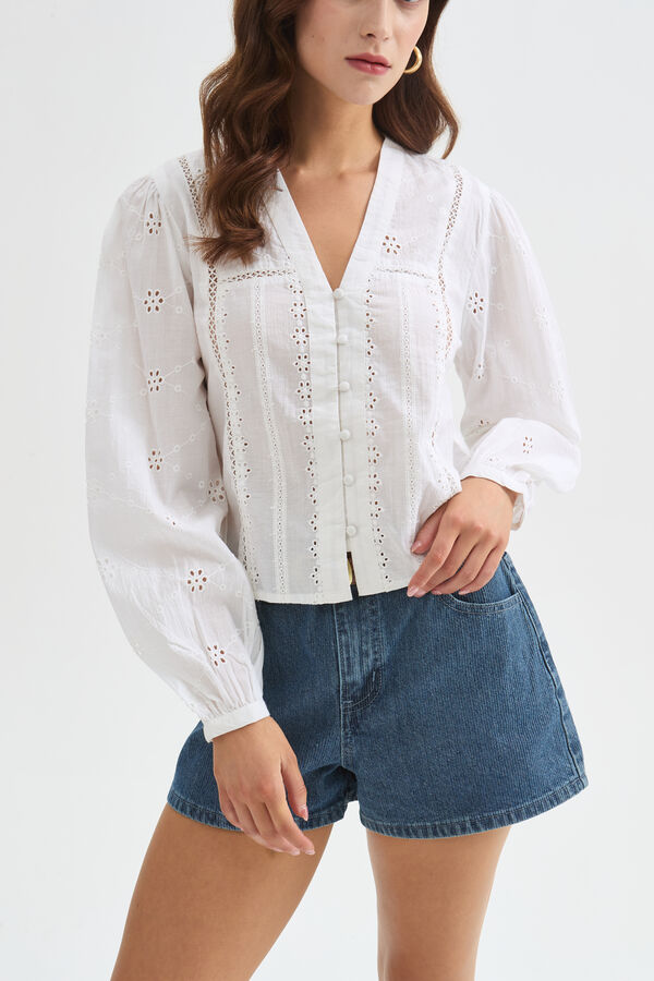 CAMISA GALE 70607 BLANCO image number null