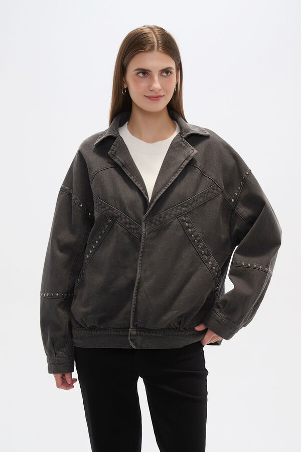 CAMPERA FILOI GRIS OSCURO image number null