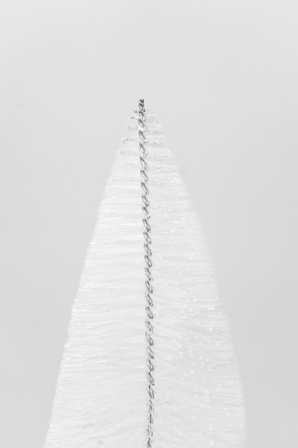 Deco Navidad Pino Nieve con Base de Madera BLANCO image number null