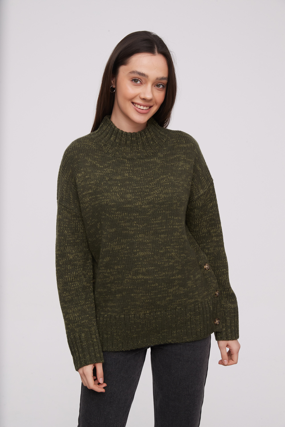 POLERA PINTI VERDE OLIVA OSCURO