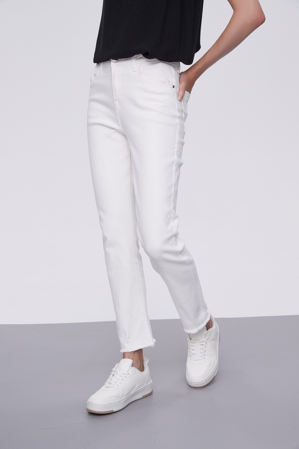 PANTALON CALENDRE MARFIL  / OFF WHITE