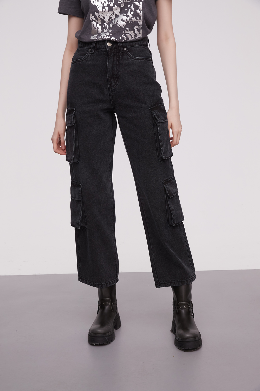 PANTALON MARGA GRIS OSCURO