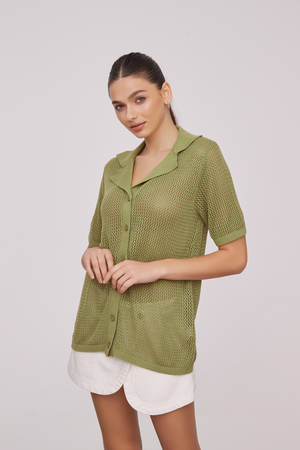 CARDIGAN GENOVIAS VERDE OLIVA
