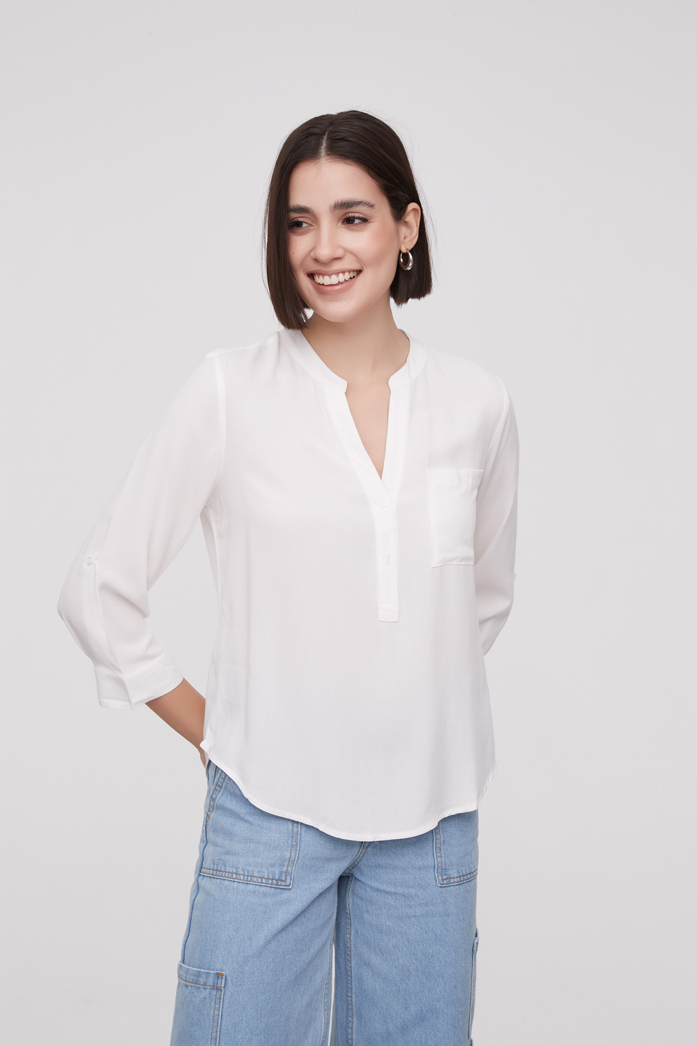 BLUSA AU MARFIL  / OFF WHITE