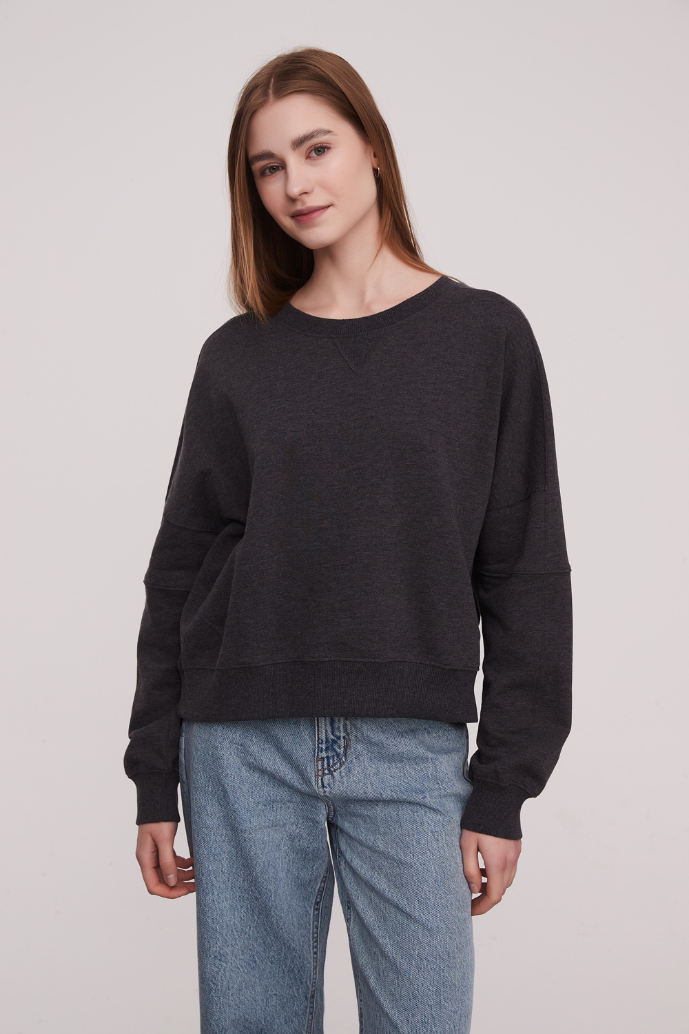 SUDADERA ROTTON GRIS OSCURO
