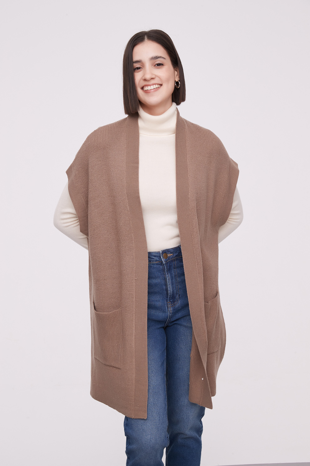 SACO ALBAIDA TAUPE / MINK / VISON