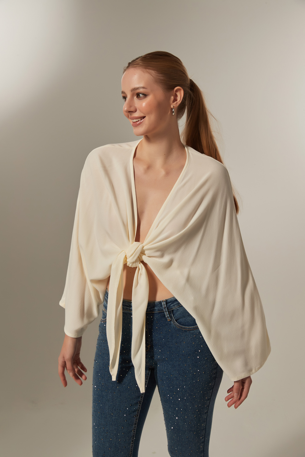 BLUSA TRUMAN MARFIL  / OFF WHITE